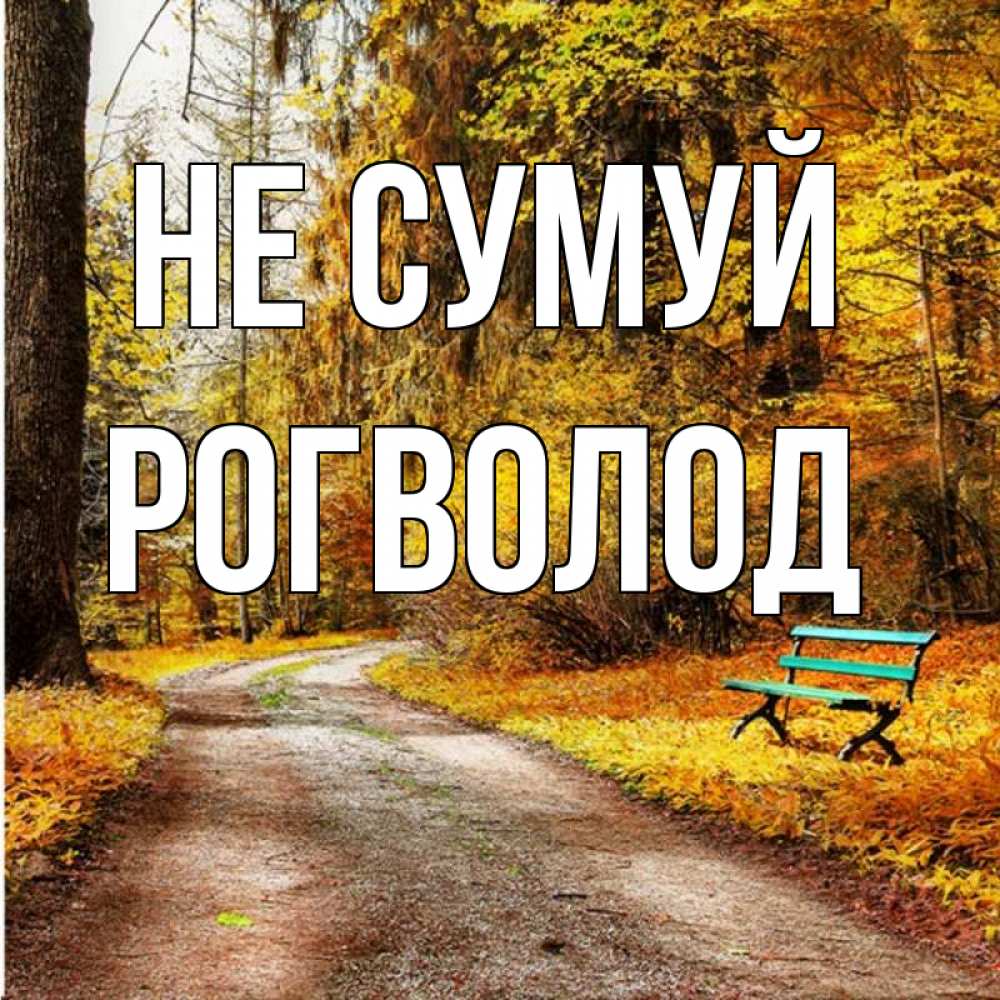 Открытка на каждый день з підписом, Рогволод Не сумуй зеленая лавочка Прикольна листівка з побажанням онлайн скачати безкоштовно 