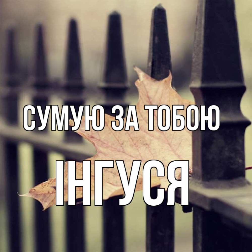 Открытка на каждый день з підписом, Інгуся Сумую за тобою очень скучно Прикольна листівка з побажанням онлайн скачати безкоштовно 