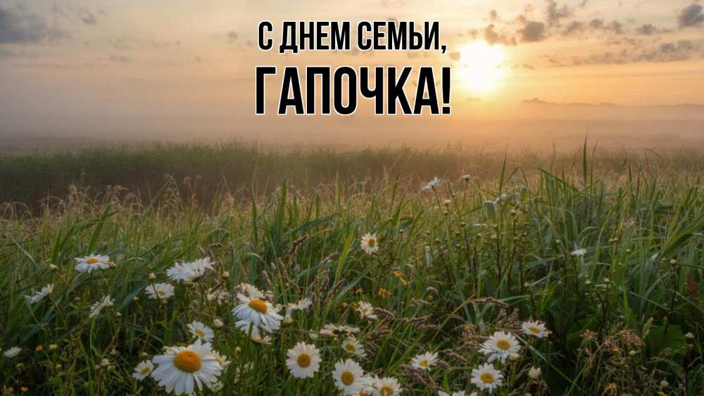 Открытка на каждый день з підписом, Гапочка С днем семьи с днем семьи Прикольна листівка з побажанням онлайн скачати безкоштовно 