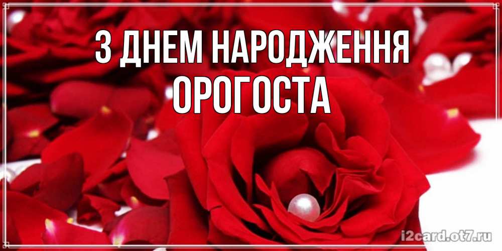 Открытка на каждый день з підписом, Орогоста З Днем народження роза с жемчужиной на открытке для любимых Прикольна листівка з побажанням онлайн скачати безкоштовно 