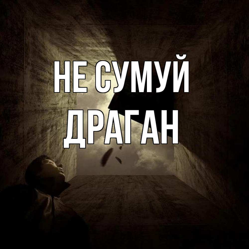 Открытка на каждый день з підписом, Драган Не сумуй жуть Прикольна листівка з побажанням онлайн скачати безкоштовно 