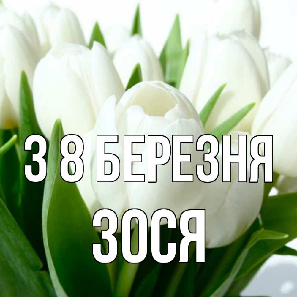 Открытка на каждый день з підписом, Зося З 8 БЕРЕЗНЯ цветы Прикольна листівка з побажанням онлайн скачати безкоштовно 