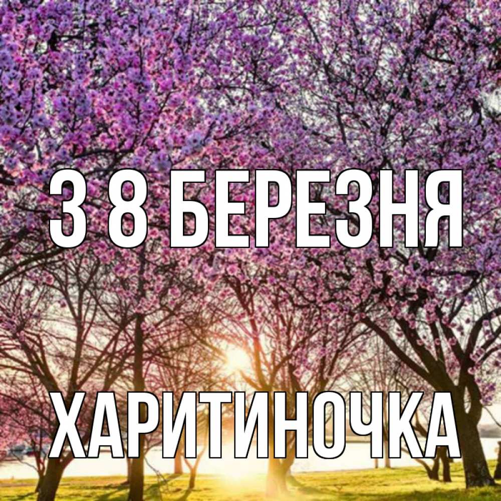 Открытка на каждый день з підписом, Харитиночка З 8 БЕРЕЗНЯ международный женский день Прикольна листівка з побажанням онлайн скачати безкоштовно 