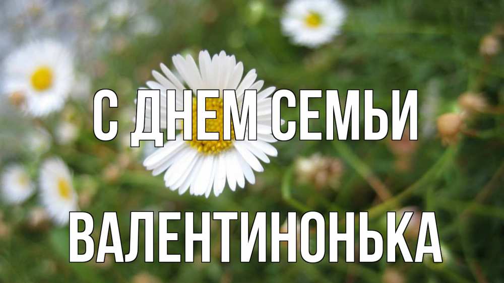 Открытка на каждый день з підписом, Валентинонька С днем семьи с днем семьи Прикольна листівка з побажанням онлайн скачати безкоштовно 