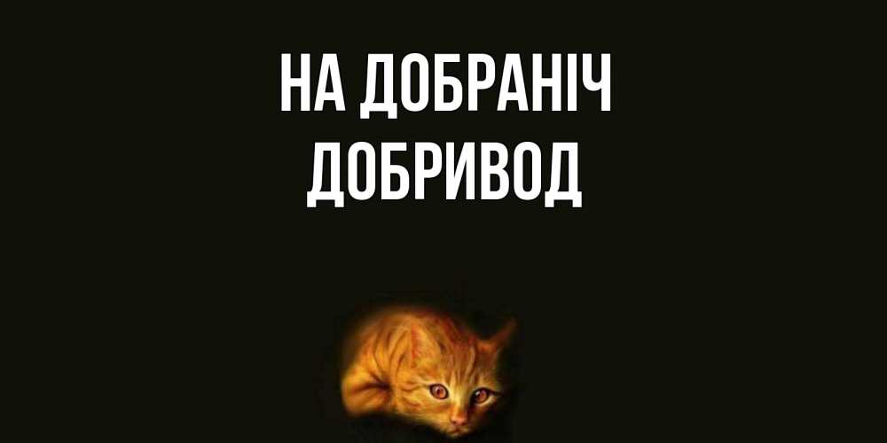 Открытка на каждый день з підписом, Добривод На добраніч кот Прикольна листівка з побажанням онлайн скачати безкоштовно 