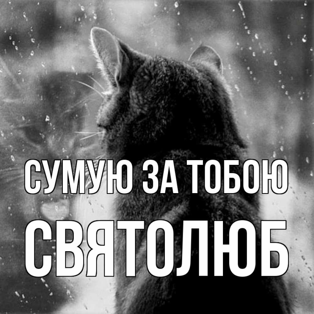 Открытка на каждый день з підписом, Святолюб Сумую за тобою скорее ко мне приходи 1 Прикольна листівка з побажанням онлайн скачати безкоштовно 