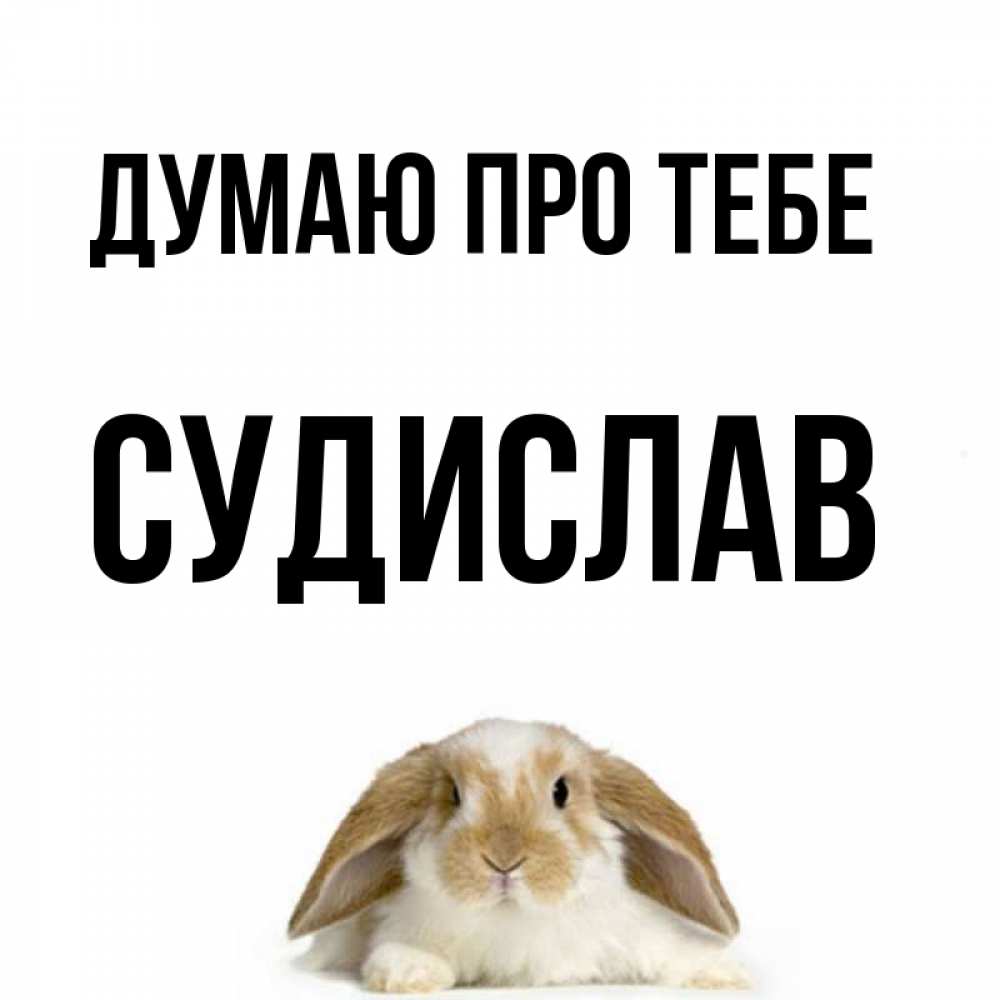 Открытка на каждый день з підписом, Судислав Думаю про тебе подписать своими руками онлайн Прикольна листівка з побажанням онлайн скачати безкоштовно 