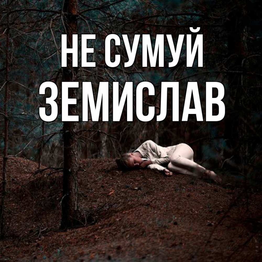 Открытка на каждый день з підписом, Земислав Не сумуй лес Прикольна листівка з побажанням онлайн скачати безкоштовно 