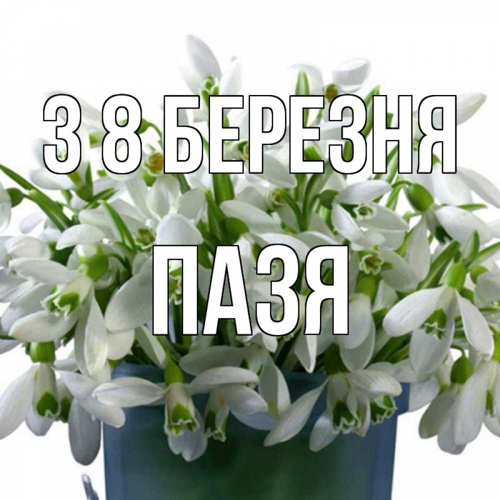 Открытка на каждый день з підписом, Пазя З 8 БЕРЕЗНЯ цветы к международному женскому дню Прикольна листівка з побажанням онлайн скачати безкоштовно 