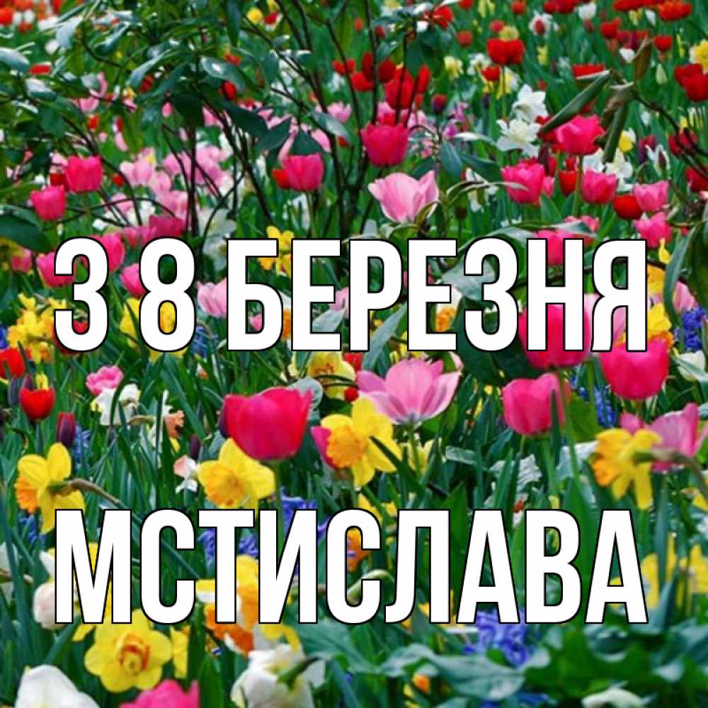 Открытка на каждый день з підписом, Мстислава З 8 БЕРЕЗНЯ с международным женским днем поздравления для женщины Прикольна листівка з побажанням онлайн скачати безкоштовно 