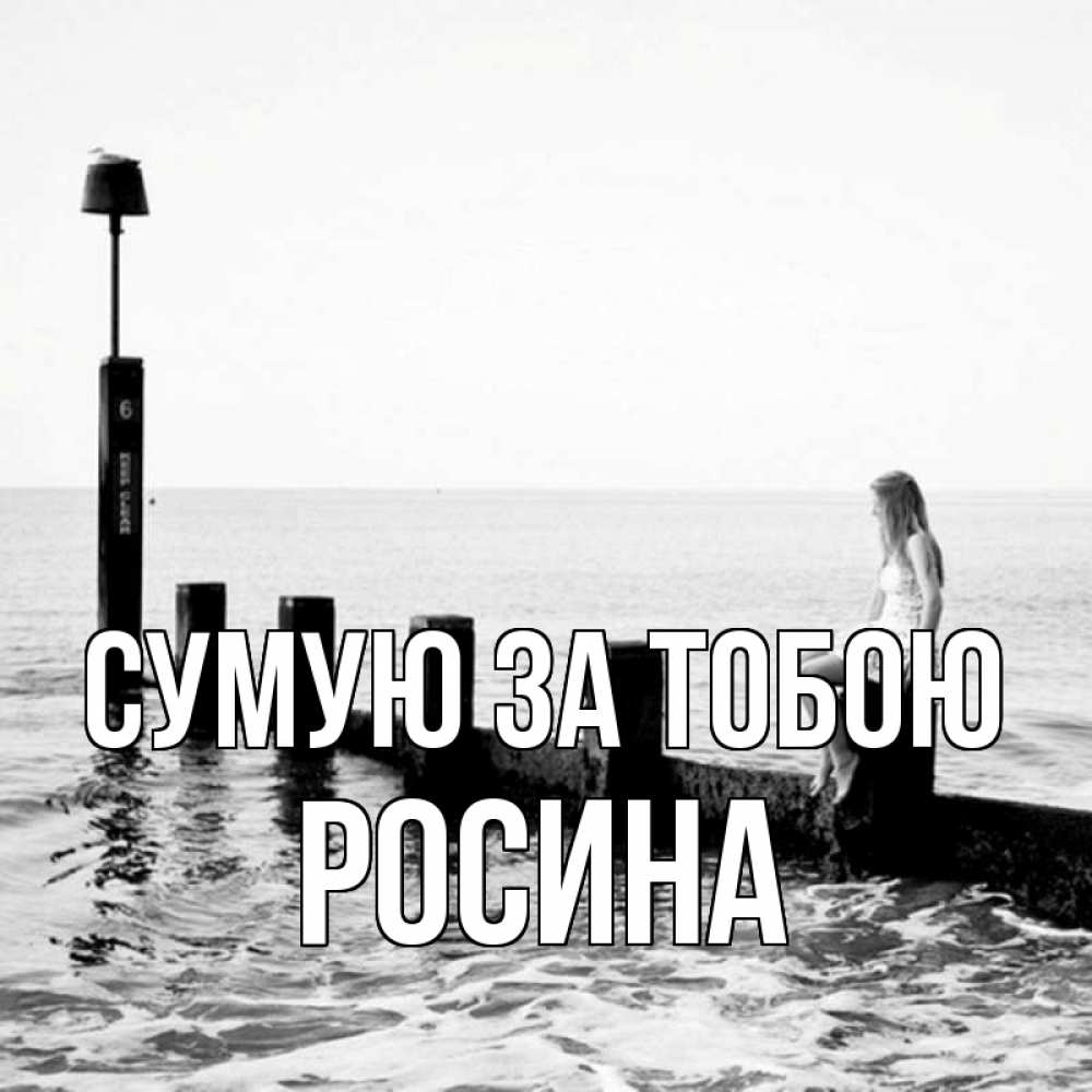 Открытка на каждый день з підписом, Росина Сумую за тобою вода Прикольна листівка з побажанням онлайн скачати безкоштовно 