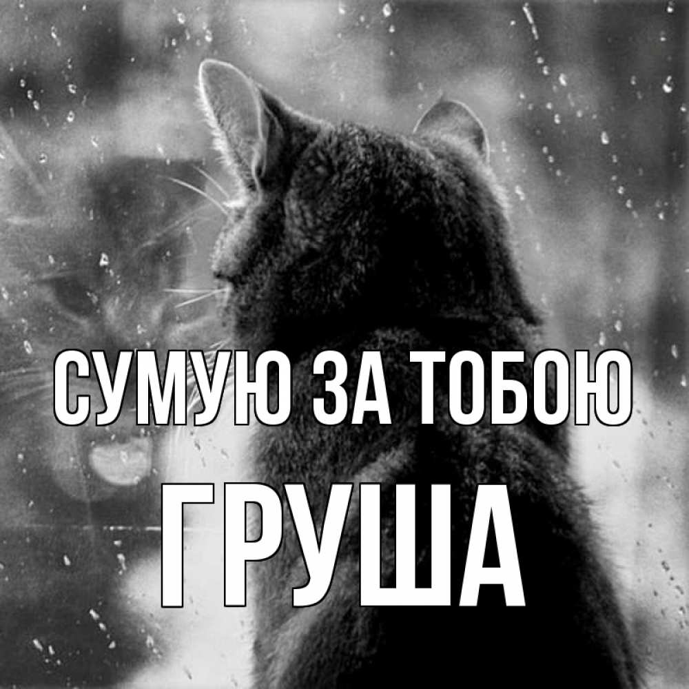 Открытка на каждый день з підписом, Груша Сумую за тобою скорее ко мне приходи 1 Прикольна листівка з побажанням онлайн скачати безкоштовно 