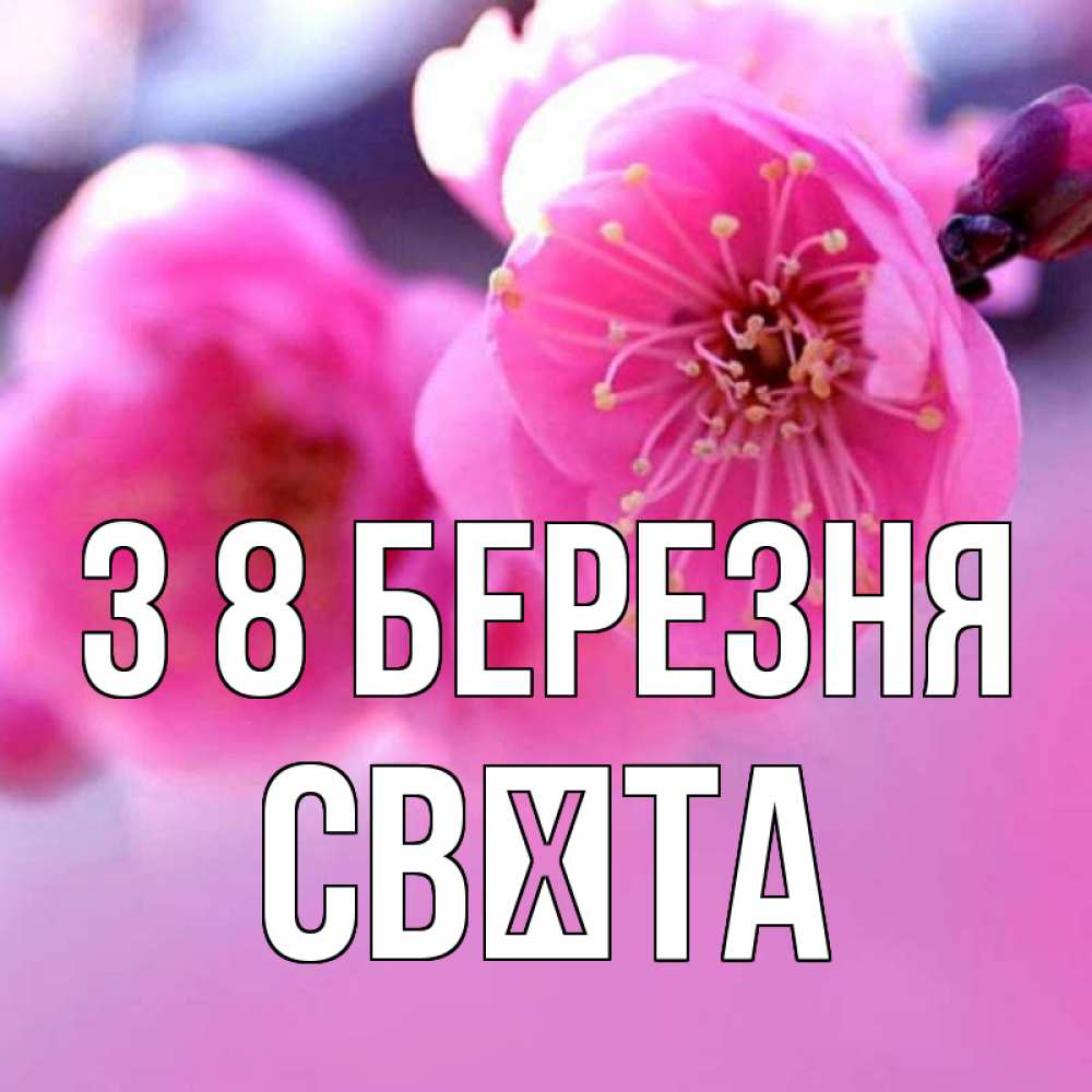 Открытка на каждый день з підписом, Свєта З 8 БЕРЕЗНЯ международный женский день Прикольна листівка з побажанням онлайн скачати безкоштовно 