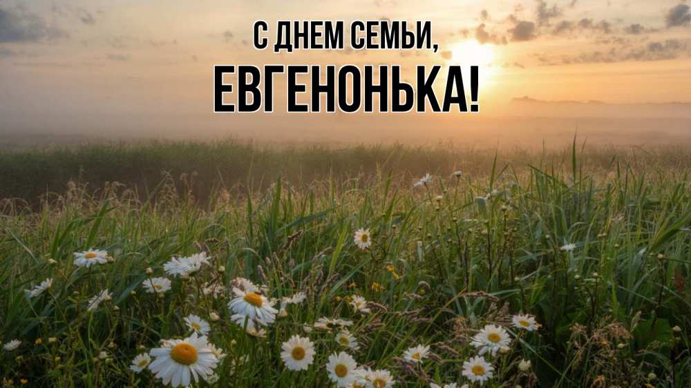 Открытка на каждый день з підписом, Евгенонька С днем семьи с днем семьи Прикольна листівка з побажанням онлайн скачати безкоштовно 