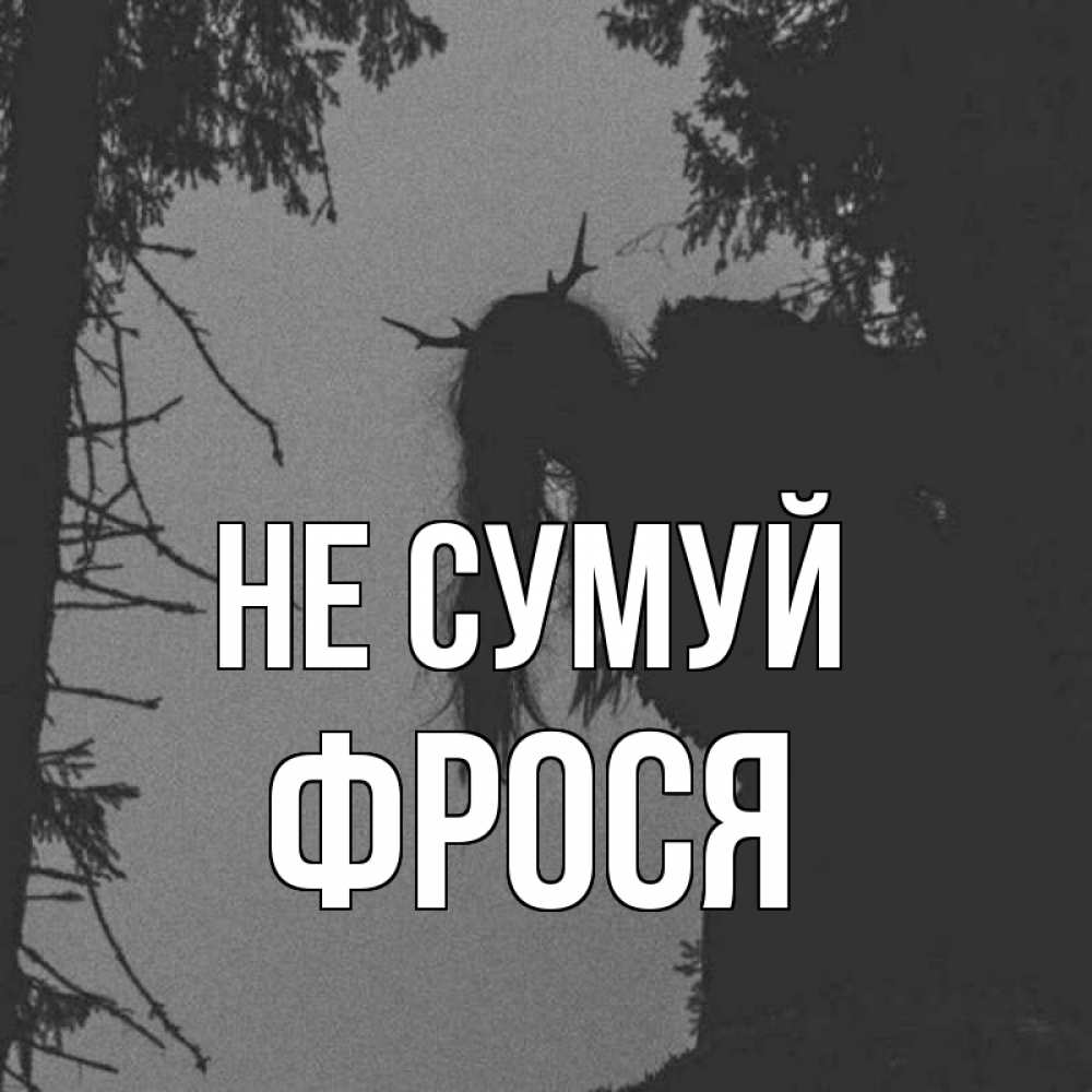 Открытка на каждый день з підписом, Фрося Не сумуй чудище лесное Прикольна листівка з побажанням онлайн скачати безкоштовно 