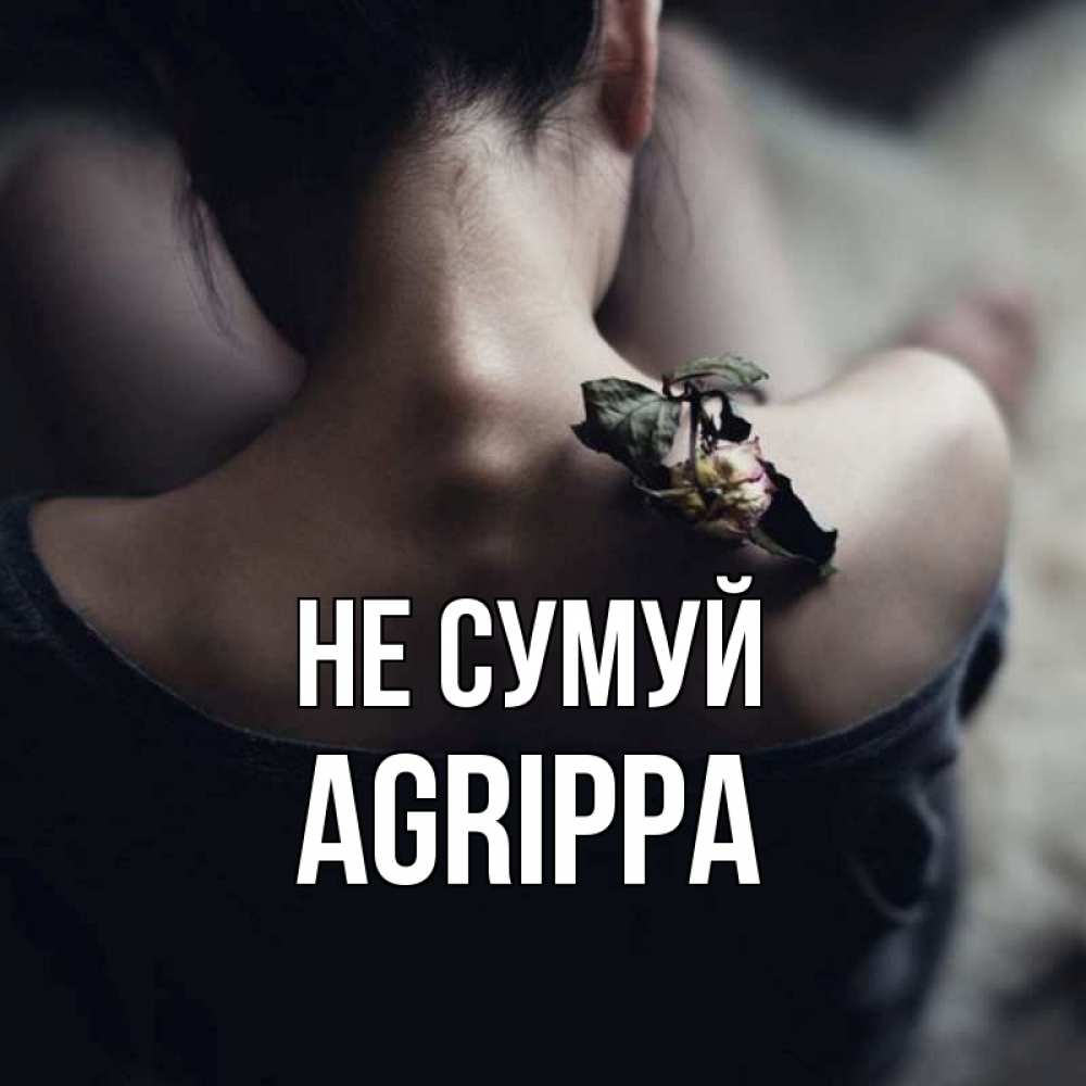 Открытка на каждый день з підписом, Agrippa Не сумуй девушка со спины Прикольна листівка з побажанням онлайн скачати безкоштовно 