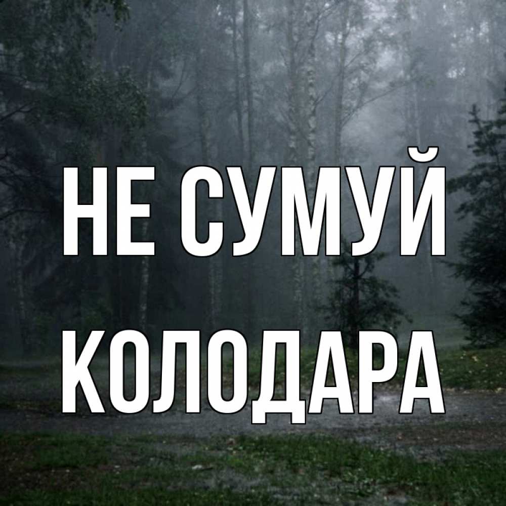 Открытка на каждый день з підписом, Колодара Не сумуй осень Прикольна листівка з побажанням онлайн скачати безкоштовно 