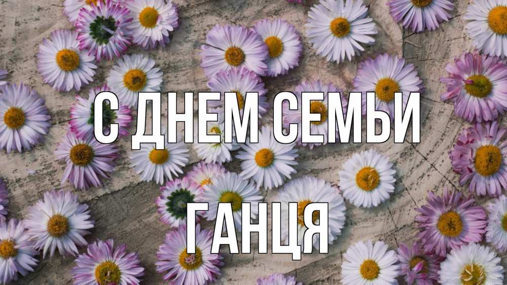 Открытка на каждый день з підписом, Ганця С днем семьи с днем семьи Прикольна листівка з побажанням онлайн скачати безкоштовно 