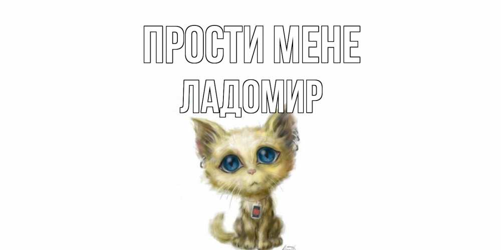 Открытка на каждый день з підписом, Ладомир Прости мене прости меня открытка с котиком Прикольна листівка з побажанням онлайн скачати безкоштовно 