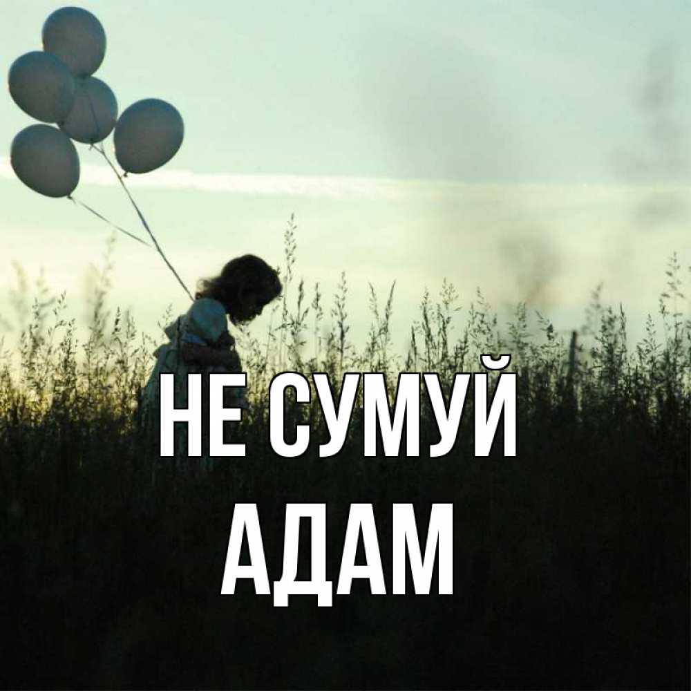 Открытка на каждый день з підписом, Адам Не сумуй ребенок Прикольна листівка з побажанням онлайн скачати безкоштовно 