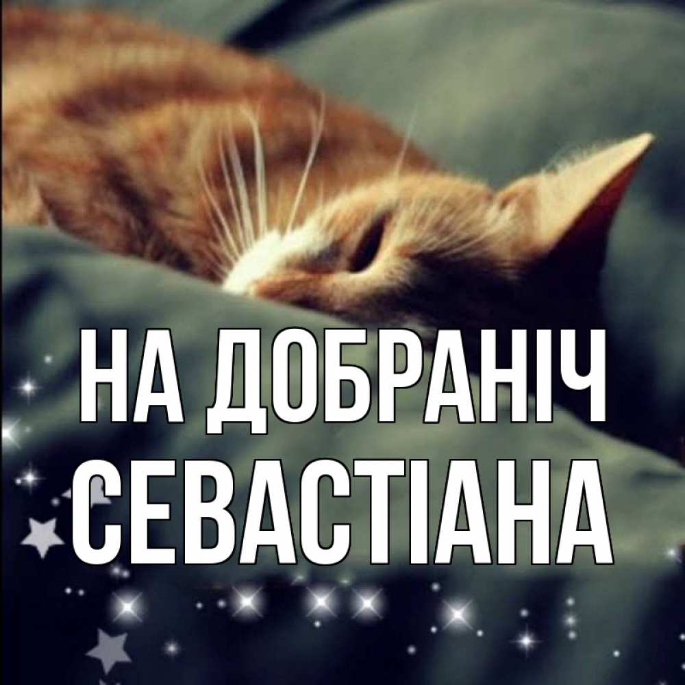 Открытка на каждый день з підписом, Севастіана На добраніч кроватка Прикольна листівка з побажанням онлайн скачати безкоштовно 