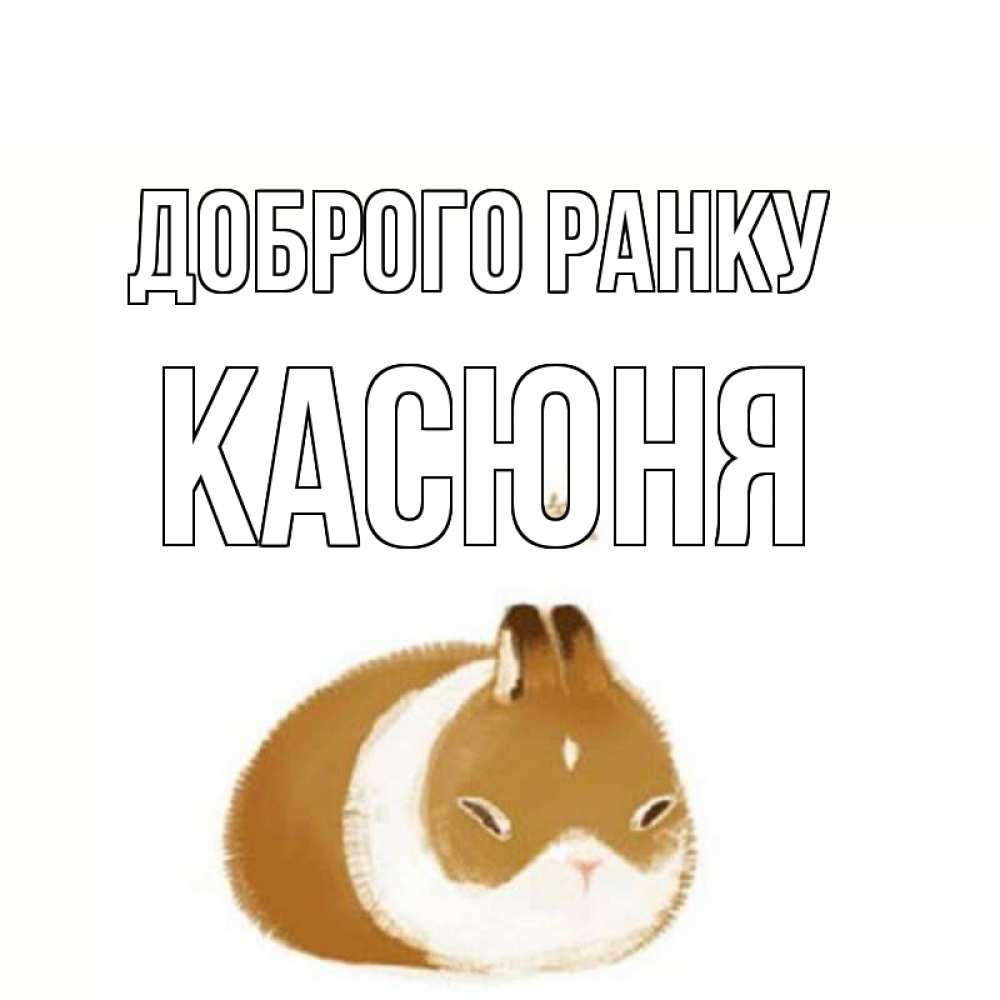 Открытка на каждый день з підписом, Касюня Доброго ранку хорошего утречка Прикольна листівка з побажанням онлайн скачати безкоштовно 