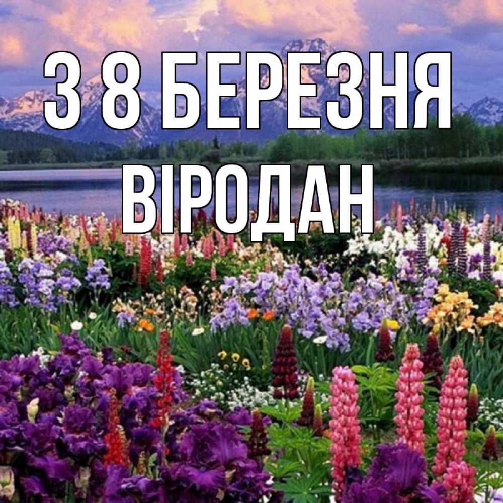 Открытка на каждый день з підписом, Віродан З 8 БЕРЕЗНЯ международный женский день Прикольна листівка з побажанням онлайн скачати безкоштовно 
