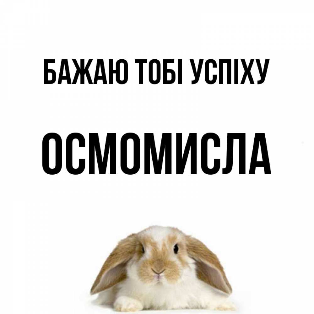 Открытка на каждый день з підписом, Осмомисла Бажаю тобі успіху открытки с произвольным текстом который можно вставить в открытку и создать ее самостоятельно бесплатно онлайн Прикольна листівка з побажанням онлайн скачати безкоштовно 