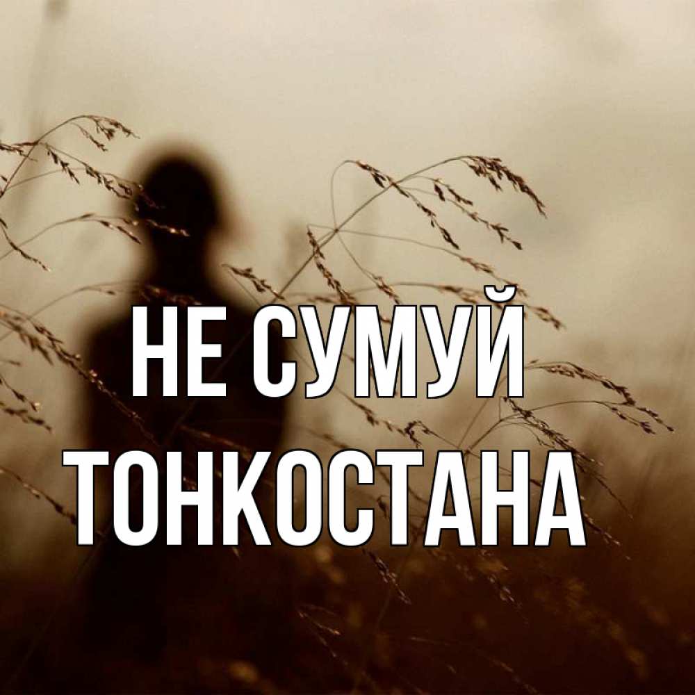 Открытка на каждый день з підписом, Тонкостана Не сумуй грусть Прикольна листівка з побажанням онлайн скачати безкоштовно 