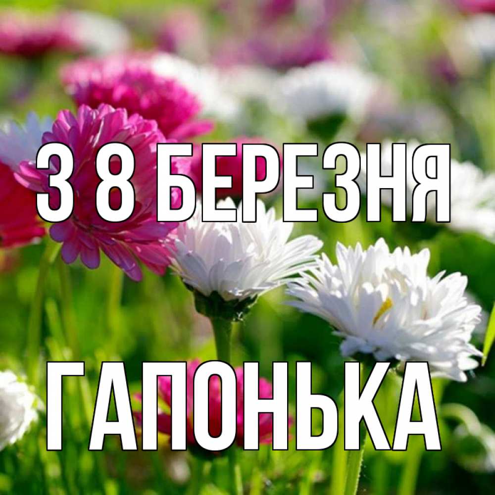 Открытка на каждый день з підписом, Гапонька З 8 БЕРЕЗНЯ международный женский день 1 Прикольна листівка з побажанням онлайн скачати безкоштовно 