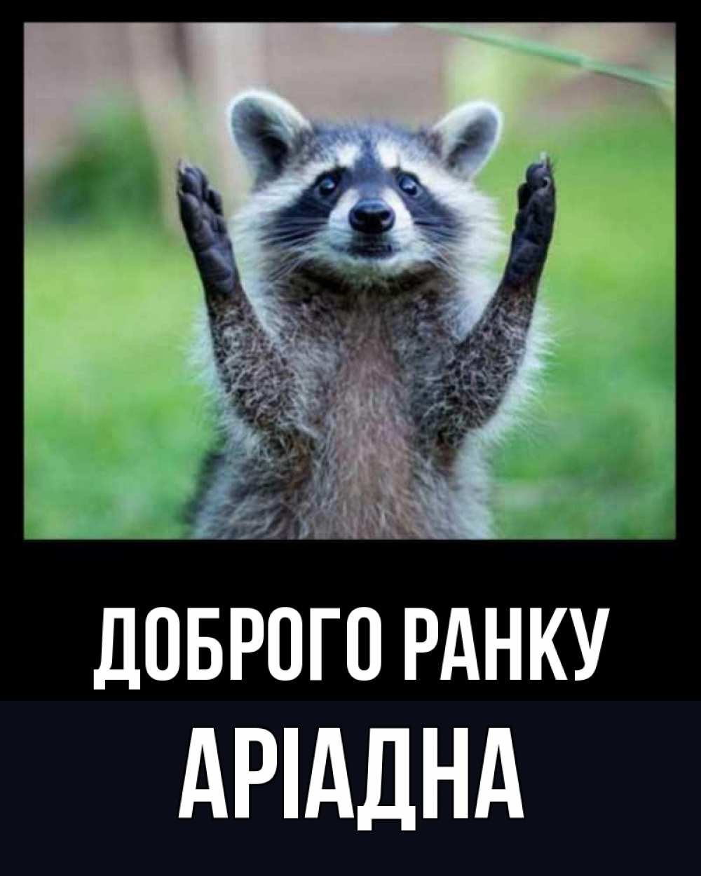 Открытка на каждый день з підписом, Аріадна Доброго ранку хорошее настроение утречком Прикольна листівка з побажанням онлайн скачати безкоштовно 