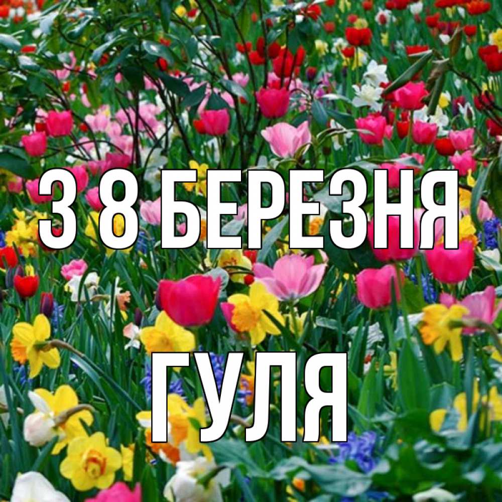 Открытка на каждый день з підписом, Гуля З 8 БЕРЕЗНЯ с международным женским днем поздравления для женщины Прикольна листівка з побажанням онлайн скачати безкоштовно 