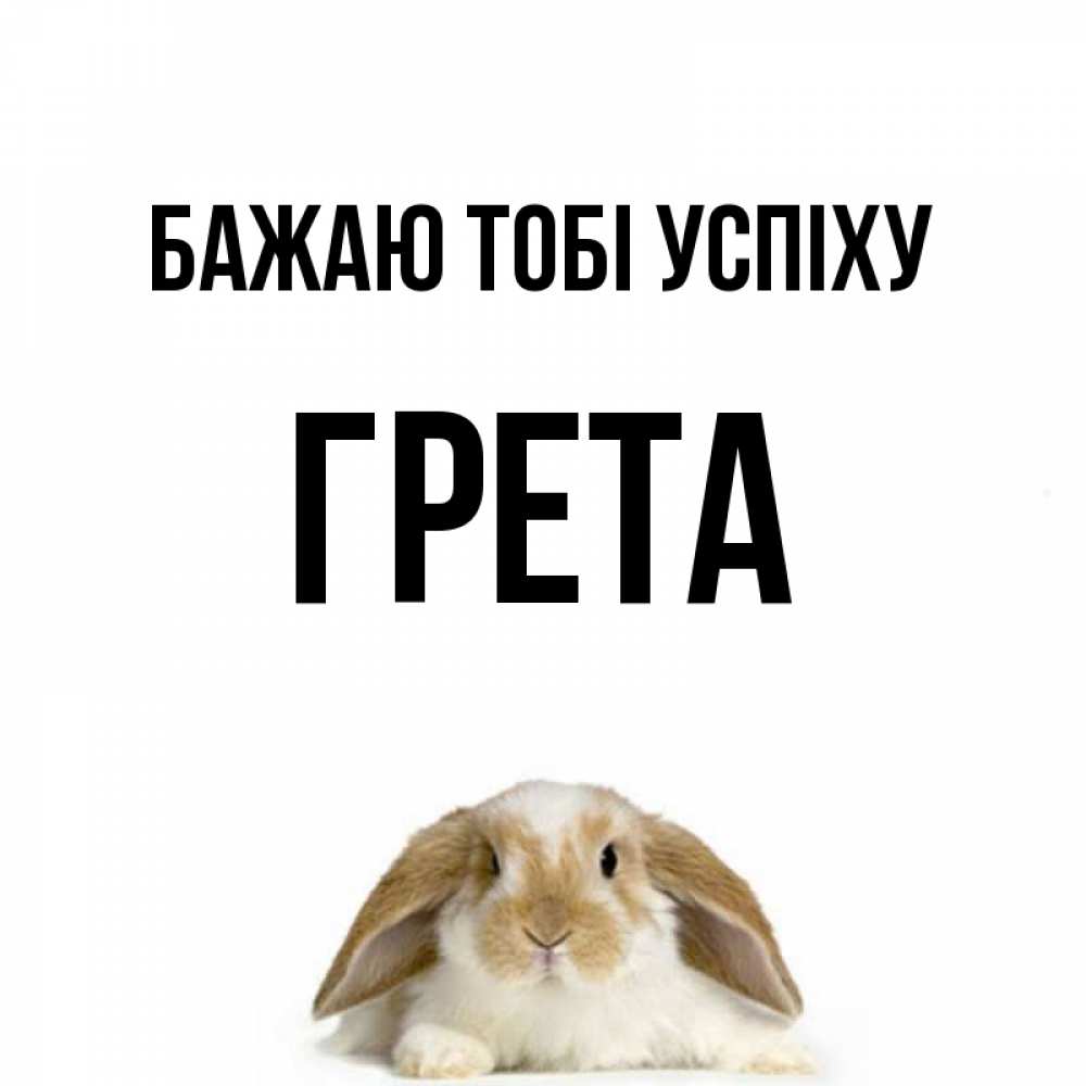 Открытка на каждый день з підписом, Грета Бажаю тобі успіху открытки с произвольным текстом который можно вставить в открытку и создать ее самостоятельно бесплатно онлайн Прикольна листівка з побажанням онлайн скачати безкоштовно 