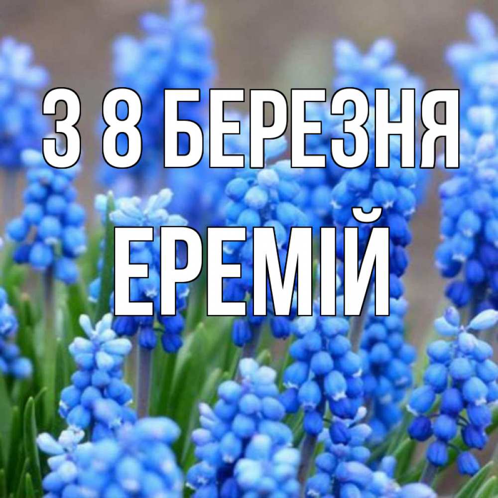 Открытка на каждый день з підписом, Еремій З 8 БЕРЕЗНЯ Поздравительная открытка для женщин с цветами на праздничную дату Прикольна листівка з побажанням онлайн скачати безкоштовно 