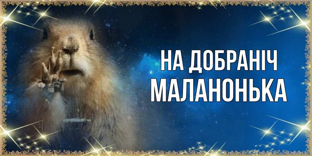 Открытка на каждый день з підписом, Маланонька На добраніч спокойной ночи сладких снов Прикольна листівка з побажанням онлайн скачати безкоштовно 