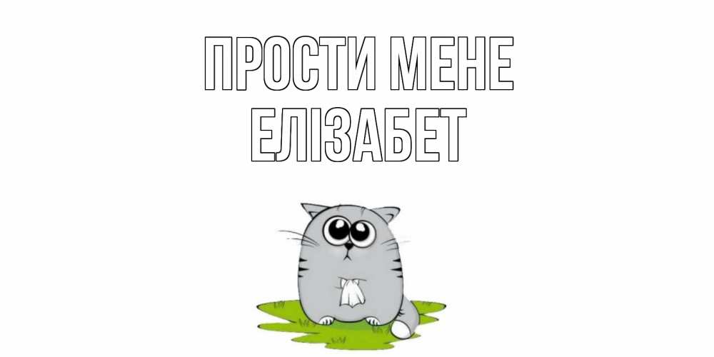Открытка на каждый день з підписом, Елізабет Прости мене открытка с котиком просящим прощения Прикольна листівка з побажанням онлайн скачати безкоштовно 