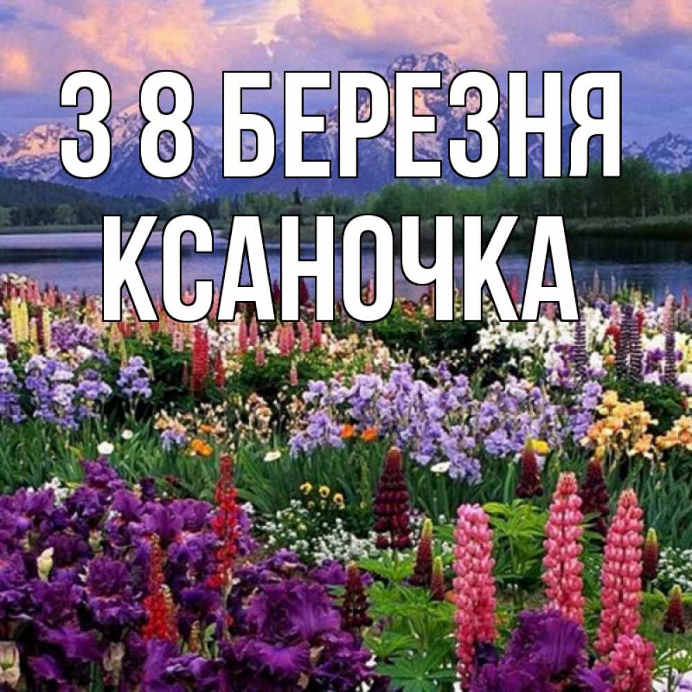 Открытка на каждый день з підписом, Ксаночка З 8 БЕРЕЗНЯ международный женский день Прикольна листівка з побажанням онлайн скачати безкоштовно 