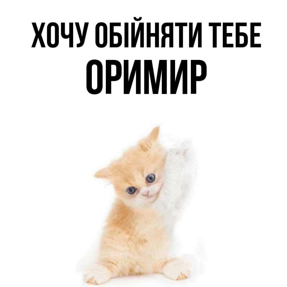 Открытка на каждый день з підписом, Оримир Хочу обійняти тебе я хочу очень скорее обнимаешек Прикольна листівка з побажанням онлайн скачати безкоштовно 