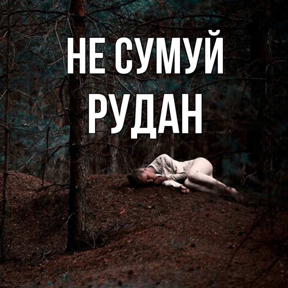 Открытка на каждый день з підписом, Рудан Не сумуй лес Прикольна листівка з побажанням онлайн скачати безкоштовно 