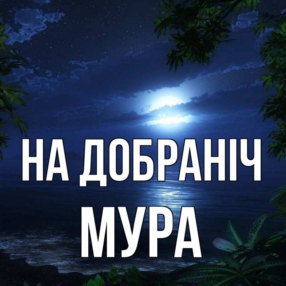 Открытка на каждый день з підписом, Мура На добраніч тропический остров Прикольна листівка з побажанням онлайн скачати безкоштовно 