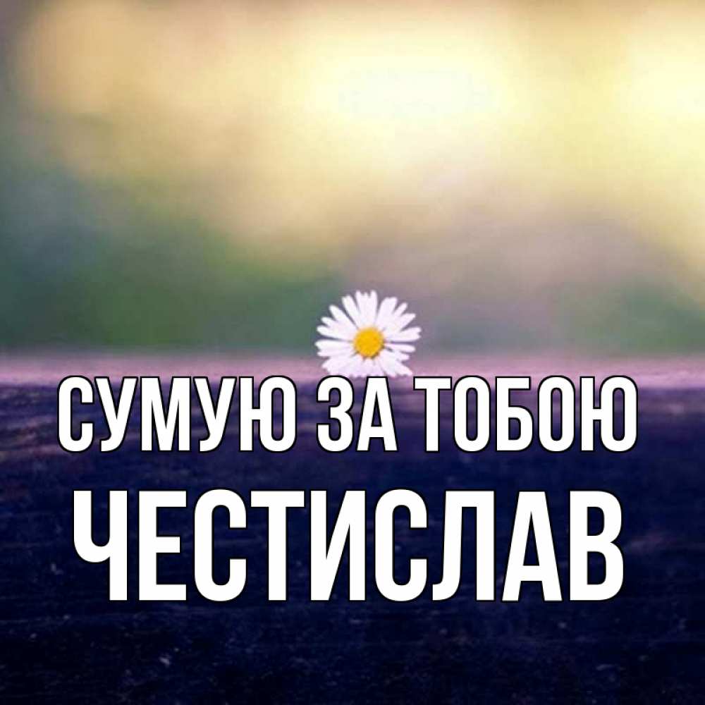 Открытка на каждый день з підписом, Честислав Сумую за тобою приходи в гости Прикольна листівка з побажанням онлайн скачати безкоштовно 