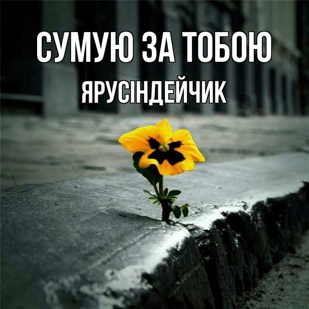 Открытка на каждый день з підписом, Ярусіндейчик Сумую за тобою надеюсь будет лучше Прикольна листівка з побажанням онлайн скачати безкоштовно 