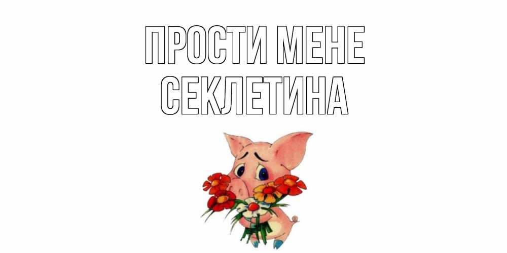 Открытка на каждый день з підписом, Секлетина Прости мене открытка с поросей которая просит прощения Прикольна листівка з побажанням онлайн скачати безкоштовно 