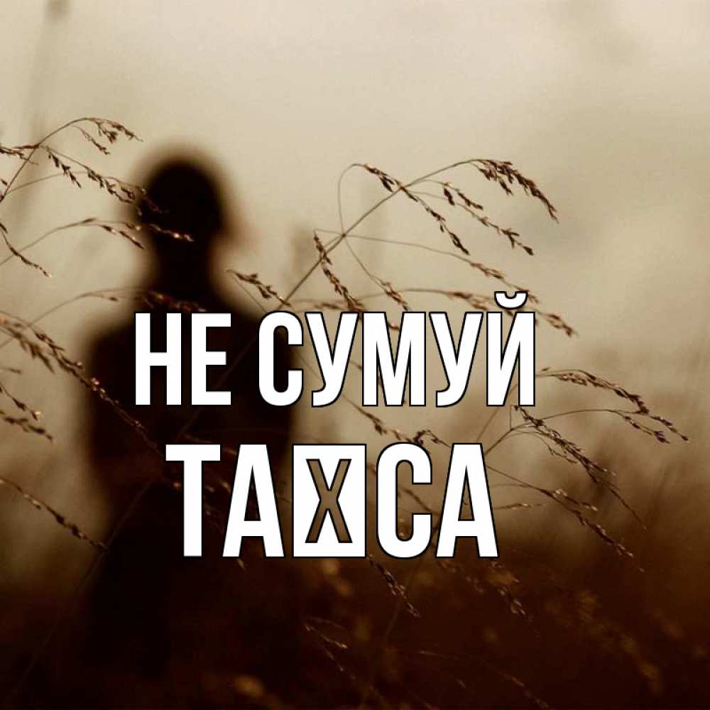 Открытка на каждый день з підписом, Таїса Не сумуй грусть Прикольна листівка з побажанням онлайн скачати безкоштовно 
