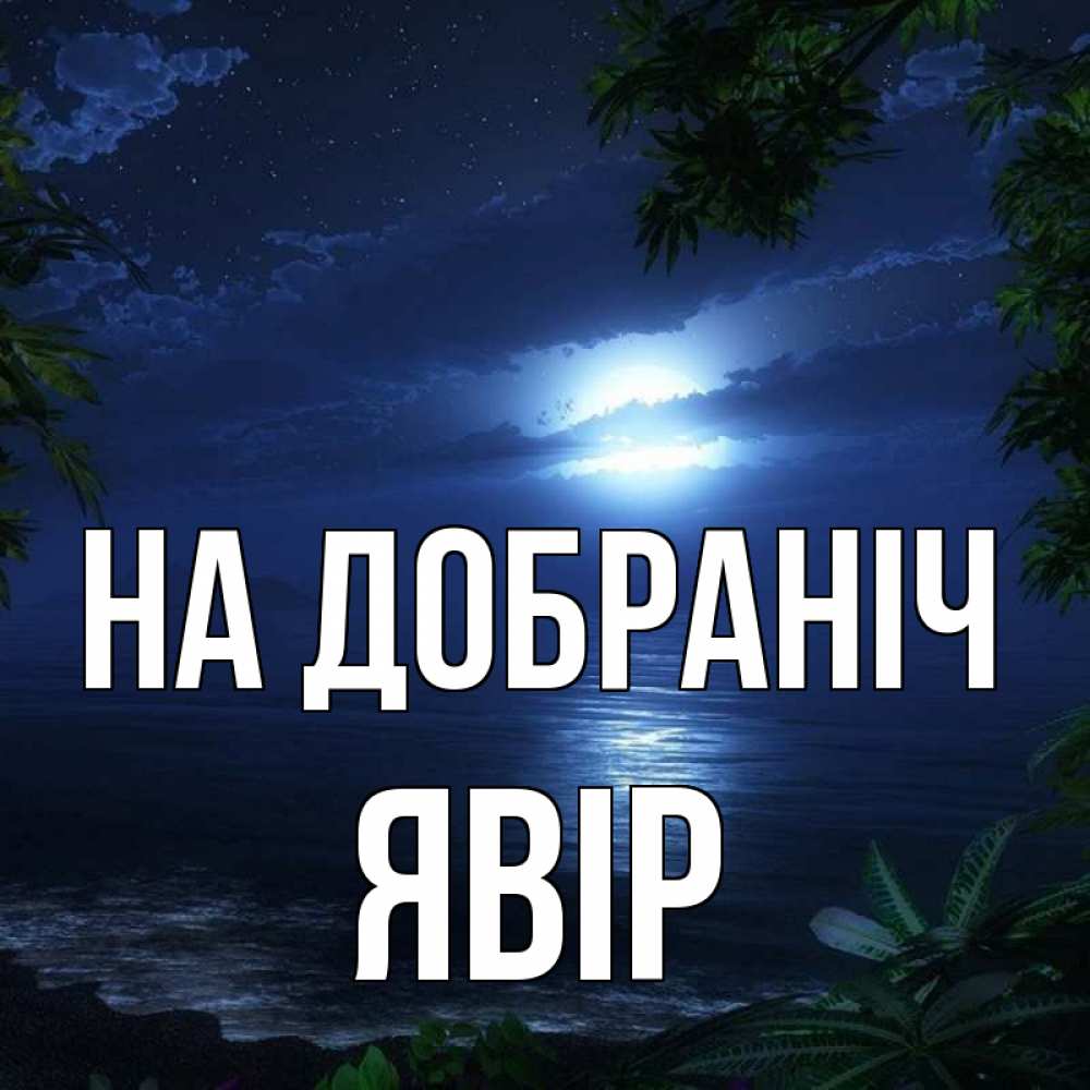 Открытка на каждый день з підписом, Явір На добраніч тропический остров Прикольна листівка з побажанням онлайн скачати безкоштовно 