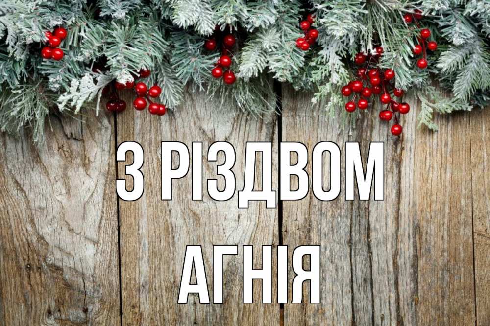 Открытка на каждый день з підписом, Агнія З Різдвом с рождеством Прикольна листівка з побажанням онлайн скачати безкоштовно 