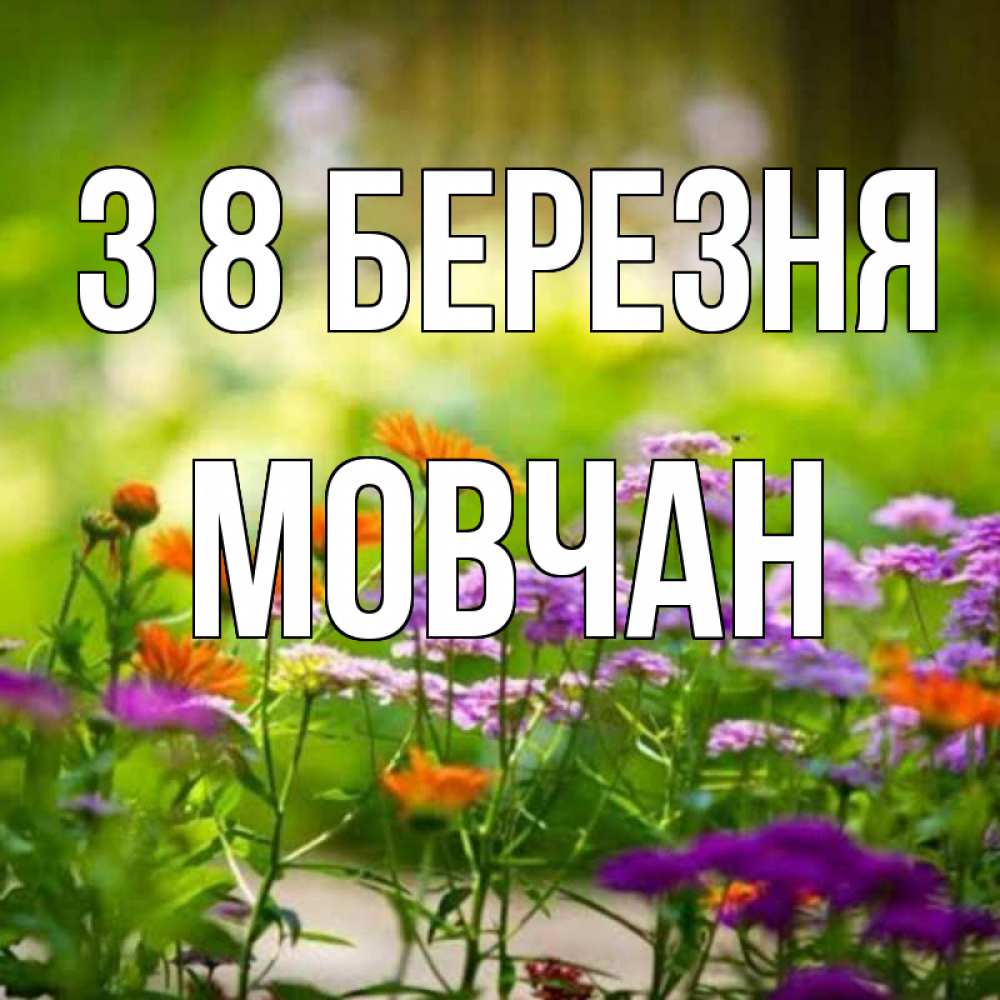 Открытка на каждый день з підписом, Мовчан З 8 БЕРЕЗНЯ цветы Прикольна листівка з побажанням онлайн скачати безкоштовно 