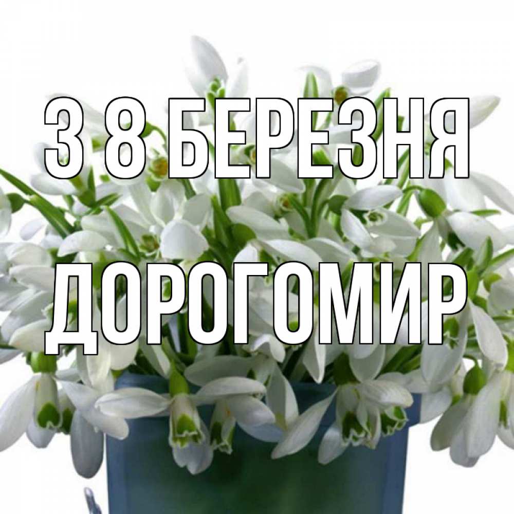 Открытка на каждый день з підписом, Дорогомир З 8 БЕРЕЗНЯ цветы к международному женскому дню Прикольна листівка з побажанням онлайн скачати безкоштовно 