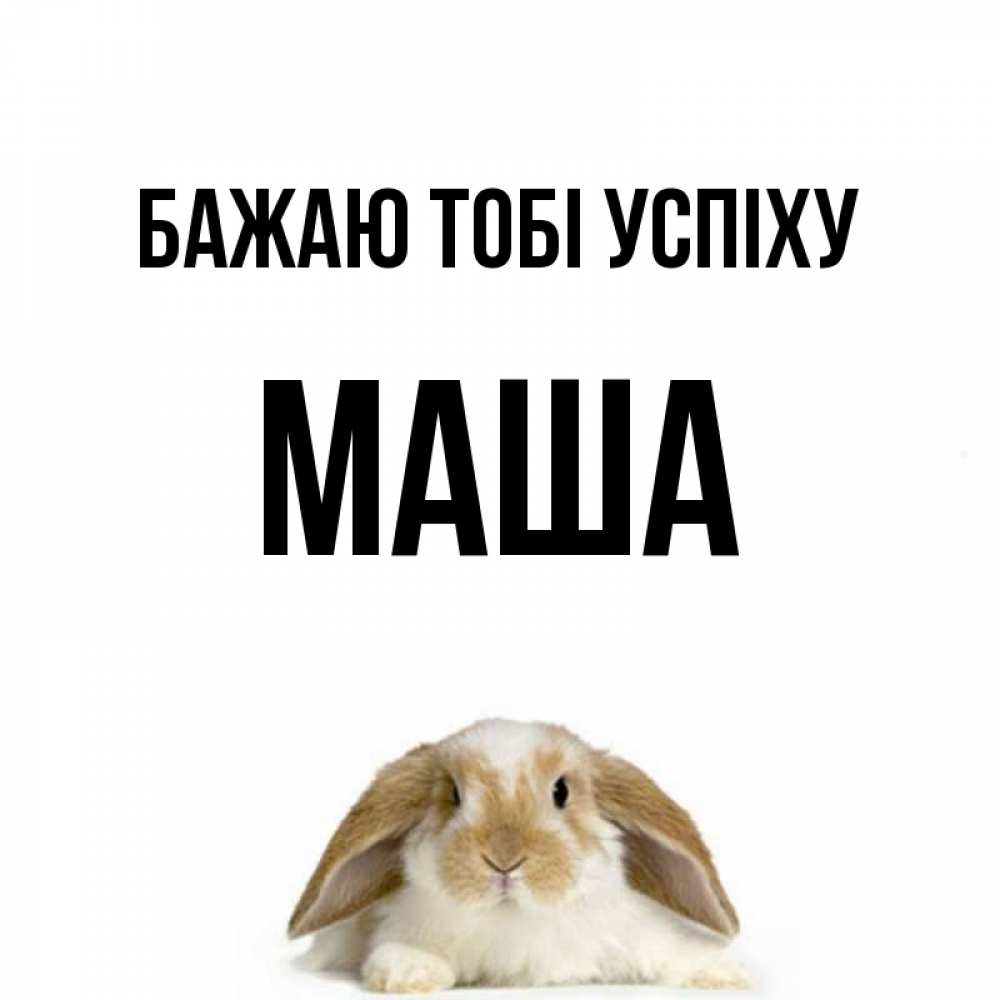 Открытка на каждый день з підписом, Маша Бажаю тобі успіху открытки с произвольным текстом который можно вставить в открытку и создать ее самостоятельно бесплатно онлайн Прикольна листівка з побажанням онлайн скачати безкоштовно 