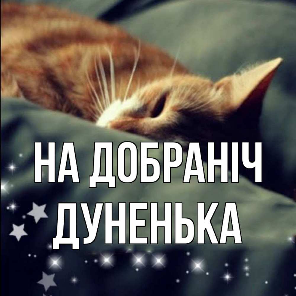 Открытка на каждый день з підписом, Дуненька На добраніч кроватка Прикольна листівка з побажанням онлайн скачати безкоштовно 